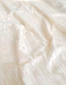 Tyl Glitter White